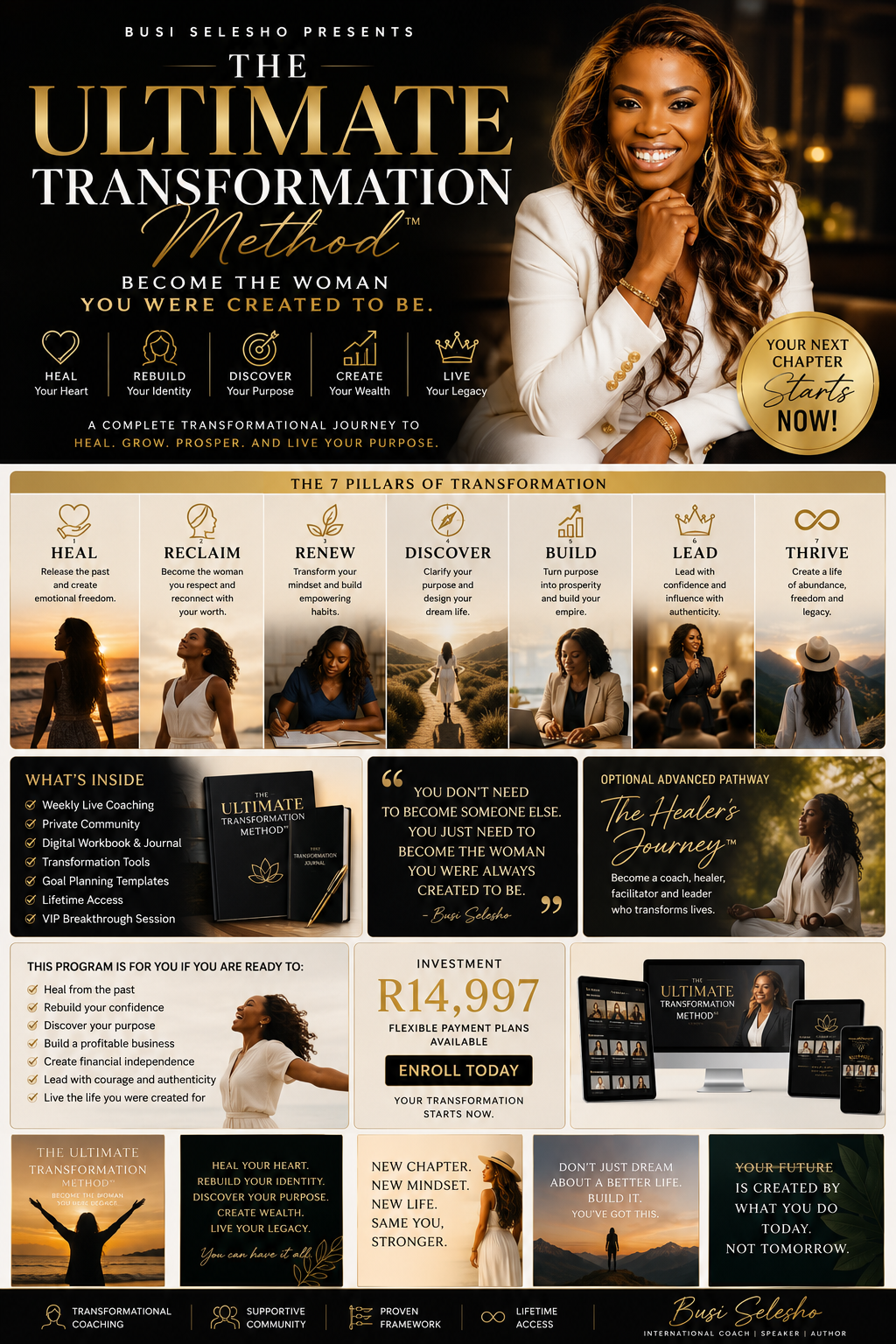 The Ultimate Transformation Method™ Become the Woman You Were Created to Be.