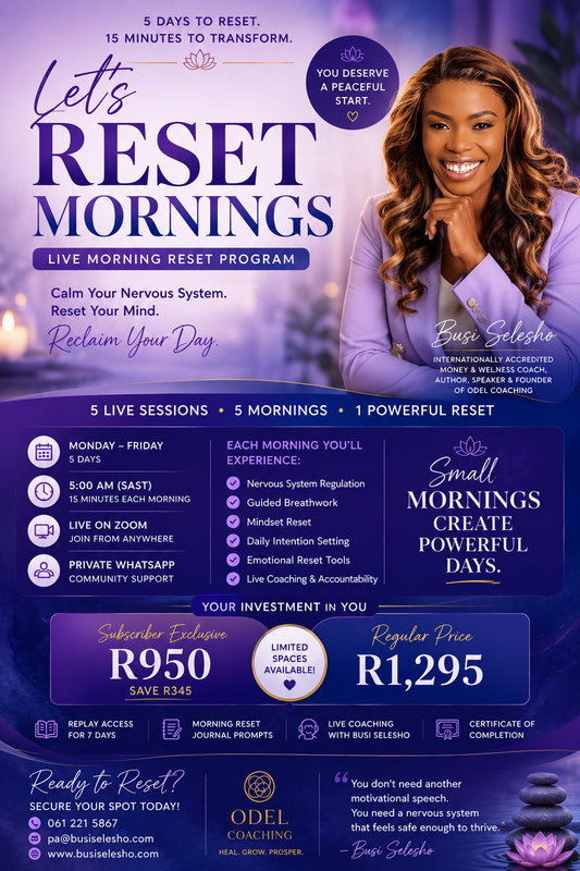 Let's Reset Mornings™ | 5 Live Coaching Sessions to Calm Your Nervous System